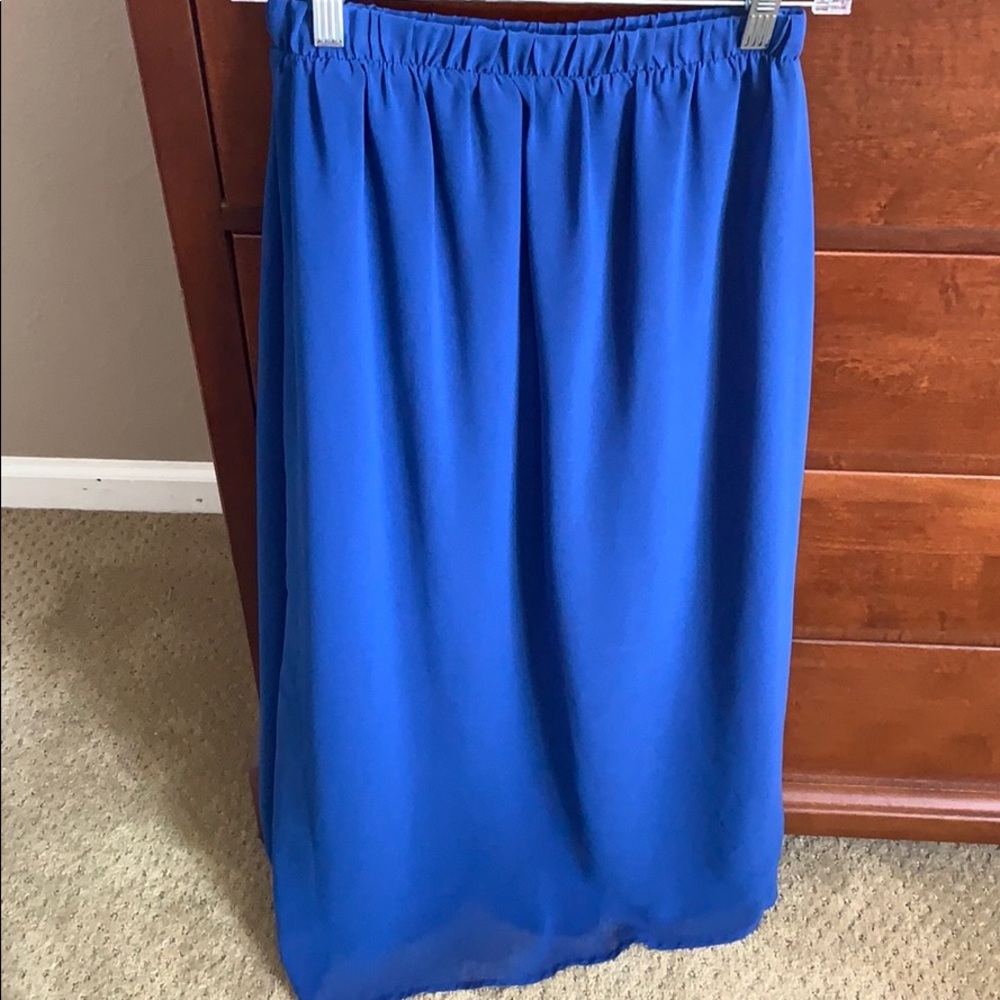 Royal blue maxi skirt